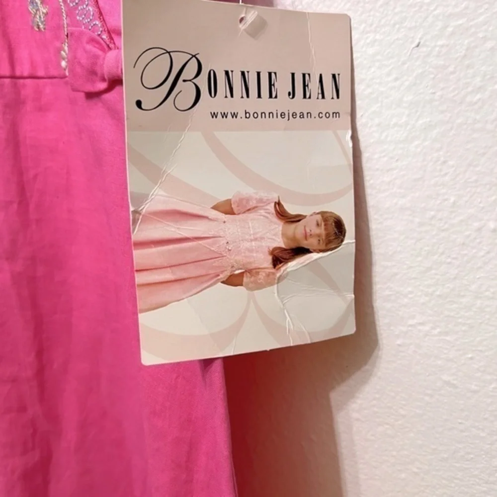 Bonnie‎ Jean Girls Size 10 Princess Pink Sequin Embroidered Bodice Dress NWT